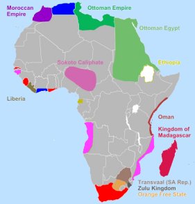 Colonialism in Africa ~ This file is licensed under the Creative Commons Attribution-Share Alike 3.0 Unported license