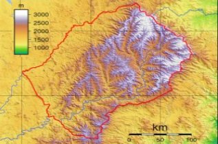 Lesotho Topography