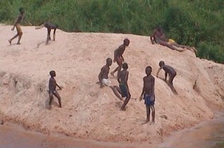 Boys Playing In Congo Brazzaville