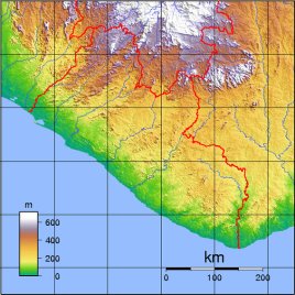 Liberia Topography