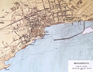 Colonial Mogadishu Map