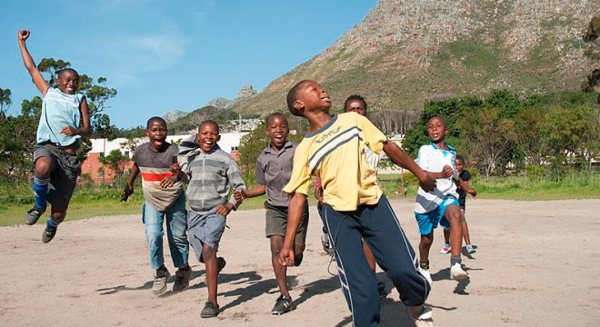 South African Children Playing