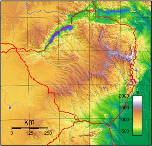 Zimmbabwe Topography